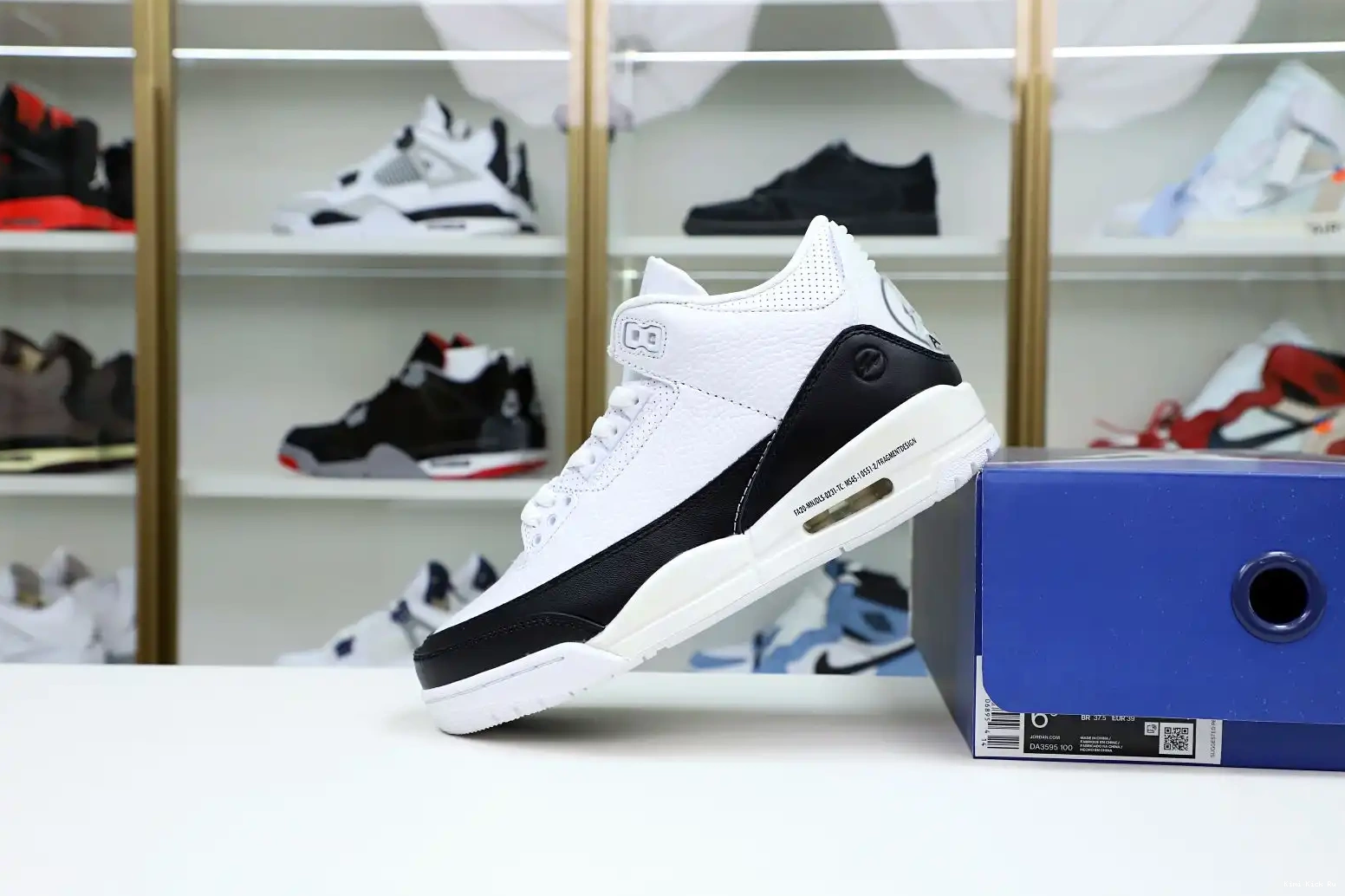 FRAGMENT RETRO X 3 SP JORDAN Kimikick DESIGN AIR 'WHITE' 0707